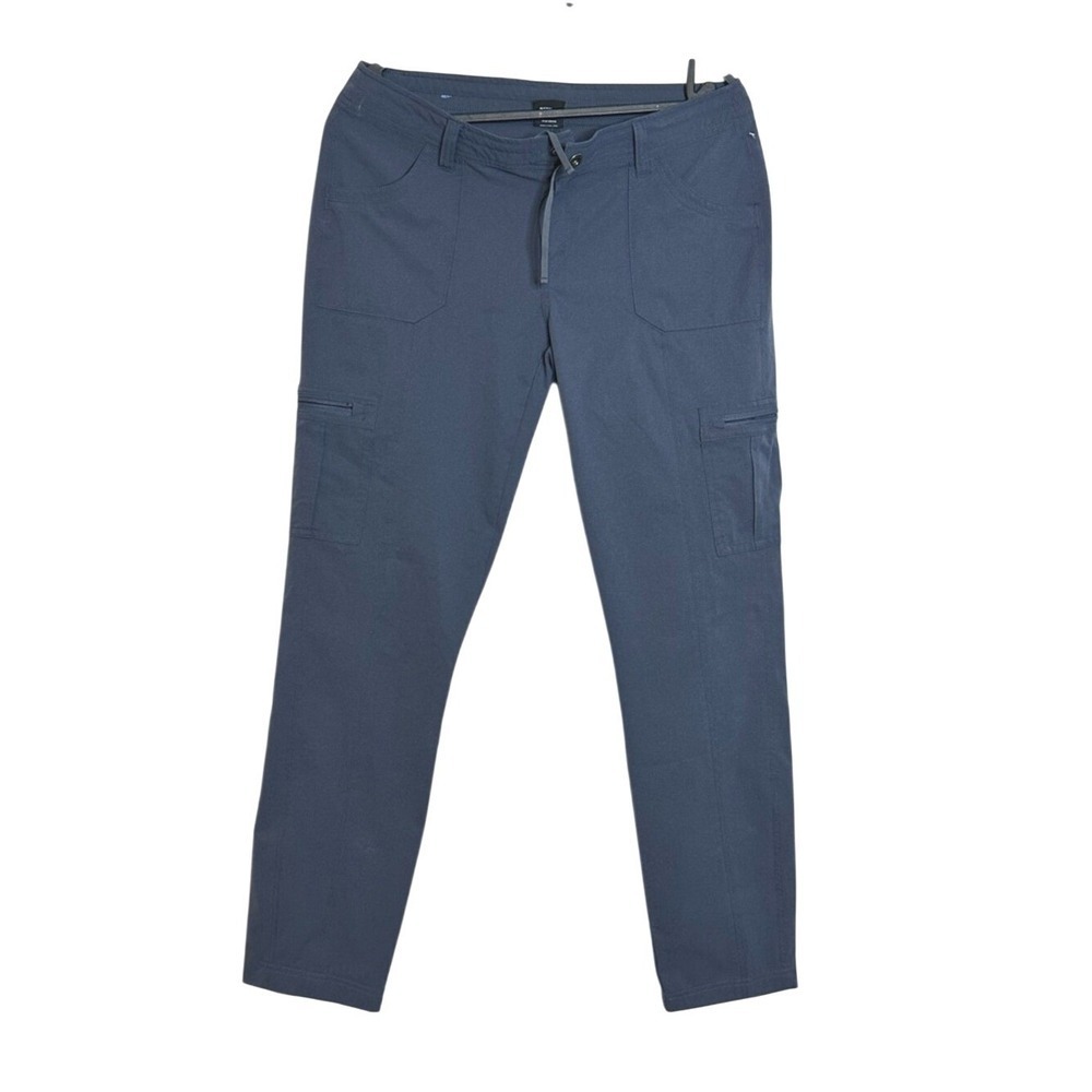 KUHL Trekr Blue Cargo Hiking Pants Womens Size 10 Regular Straight Leg Outdoor